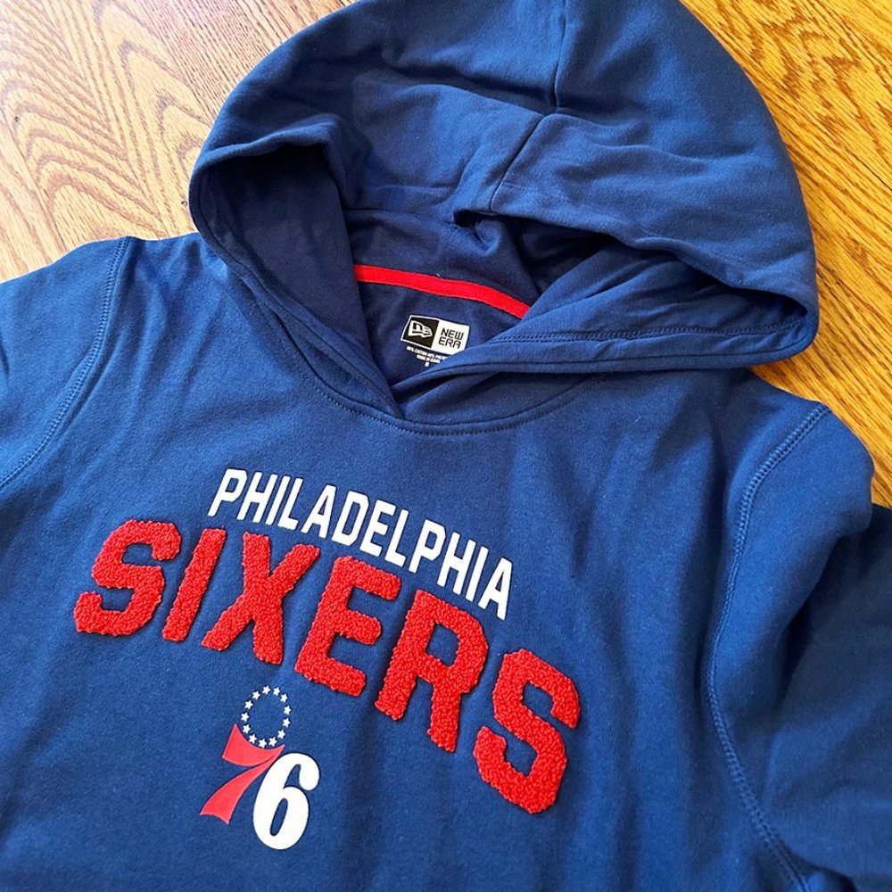 Philadelphia 76ers Women's Hoodie Sweatshirt, Size M, NWT - Sixers, Blue